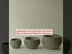 Planta ligera y resistente de fibra de arcilla fácil de mover y perfecta para cualquier espacio