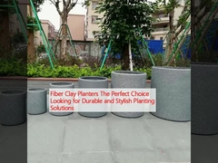 Planteadores de arcilla de fibra La elección perfecta en busca de soluciones de plantación duraderas y con estilo