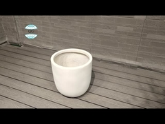 Agrega un toque de estilo moderno a tu jardín con una maceta de cemento de fibra y arcilla de fibra