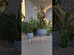 Planta de arcilla reforzada tallada a mano para diseño personalizable