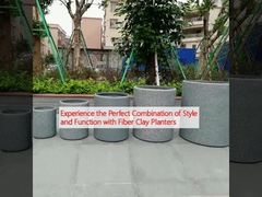 Experimenta la combinación perfecta de estilo y función con los plantadores de fibra de arcilla