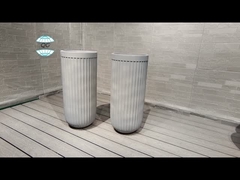 Tiempo de vida 5-6 Años Planta de fibra de arcilla personalizada al aire libre para una plantación duradera y elegante