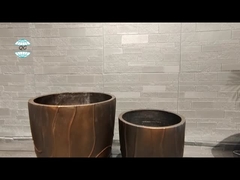 Planta de arcilla reforzada redonda Diseño de arcilla de fibra duradero y elegante