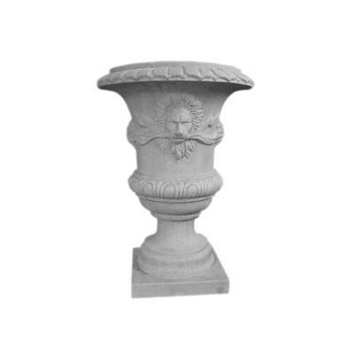comprar Maceta de flores tallada de fibra de cemento resistente al agua amarilla para jardín estilo de diseño rural online manufacture