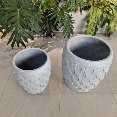 comprar Caja de flores de fibra de arcilla para exhibición de jardines interiores online manufacture