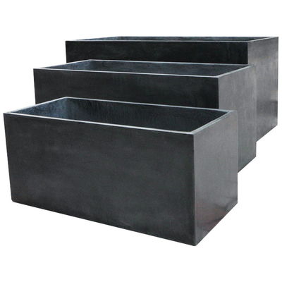 comprar Plantas rectangulares de fibra de arcilla resistentes a las heladas para jardines al aire libre online manufacture