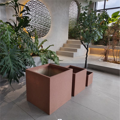 comprar Planteadores de flores de fibra de vidrio para el jardín online manufacture