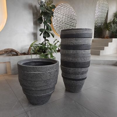 comprar Potes de flores de fibra de vidrio de resina FRP de gran altura Logotipo personalizado online manufacture