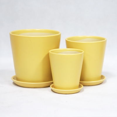 comprar Potes cerámicos redondos blancos brillantes y modernos para decoración de plantas interiores y exteriores online manufacture