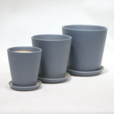 comprar Modernas macetas cerámicas redondas y brillantes para exhibición de vegetación interior online manufacture