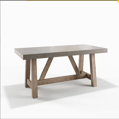 comprar Mesas de hormigón grandes y duraderas para comidas exteriores Conjuntos de mesas de hormigón para el hogar online manufacture