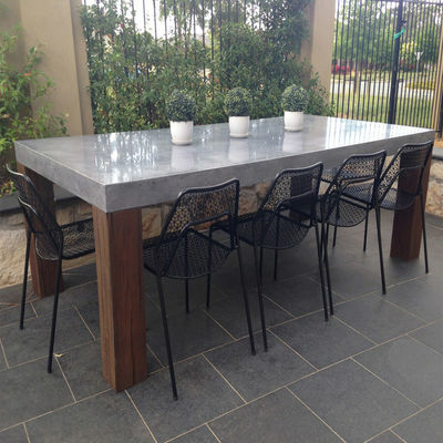 comprar Muebles para el hogar Sala de estar moderna Mesa de hormigón Blanco redondo Mesa de café de hormigón online manufacture