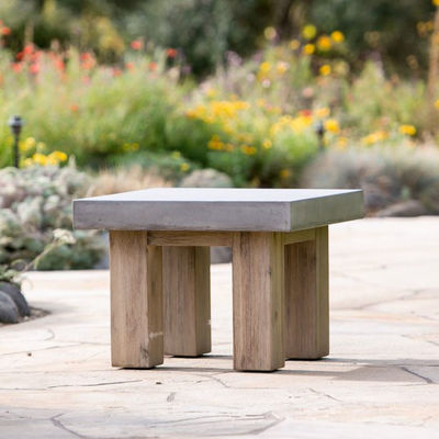 comprar Fábrica directa Muebles de mesa de hormigón moderno Conjunto para el patio Decoración de mesa de hormigón online manufacture