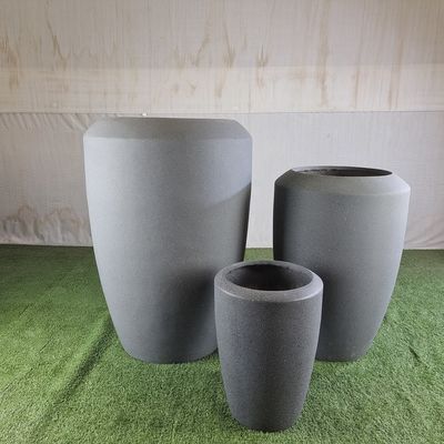 comprar Potes de cemento de fibra redonda para el jardín de plantas de flores online manufacture