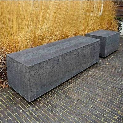 comprar Rectángulo exterior / redondo GRC de hormigón de la mesa del patio con bancos online manufacture