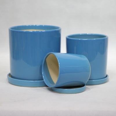 comprar Potes cerámicos redondos impermeables a fuego para exhibición de plantas online manufacture