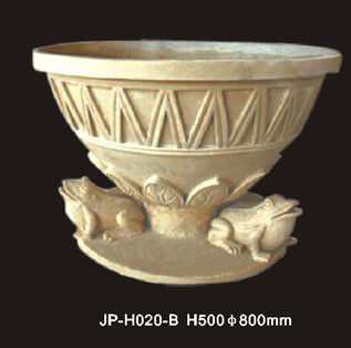 comprar Potes de flores de piedra arenisca natural resistente al agua resistente al fuego para decoración interior y exterior online manufacture