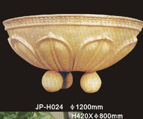 comprar Potes de flores de piedra arenisca redonda natural tallados a mano para interiores / exteriores y jardines online manufacture