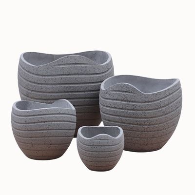 comprar 2024 Nuevo diseño de una maceta clásica de gran calidad de fibra europea de cemento cerámica de villa hotel maceta online manufacture