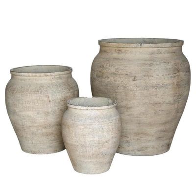 comprar Macetas de cemento de cerámica moderna con drenaje y protección UV online manufacture