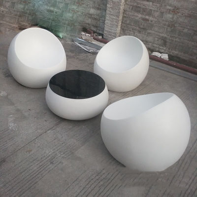 comprar Muebles de mesa de asiento de fibra de vidrio para jardinería centro comercial online manufacture