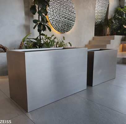 comprar Potes de plantación de metal geométricos a prueba de óxido con drenaje online manufacture
