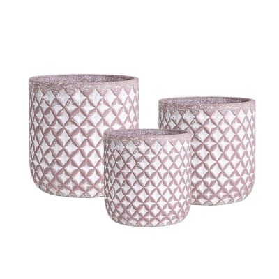 comprar Potes de cemento texturizados hechos a mano para jardines interiores y exteriores online manufacture