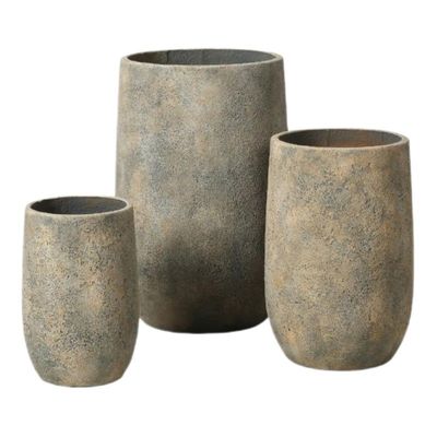 comprar Potes de plantación GRC resistentes a la helada tallados a mano con agujeros de drenaje personalizables online manufacture