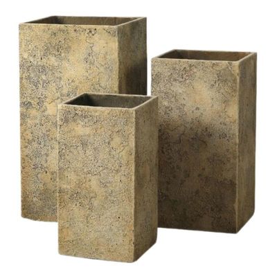 comprar Potes de cemento resistentes a la intemperie tallados a mano para decoración interior y exterior online manufacture