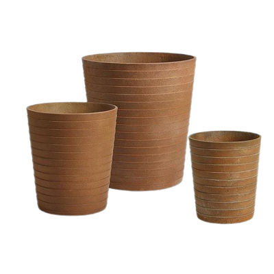comprar Plantas de cemento de fibra tallada a mano elegantes para plantas de jardín al aire libre en interiores online manufacture
