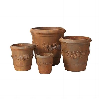 comprar Potes de cemento arquitectónico adornado para la decoración del patio online manufacture
