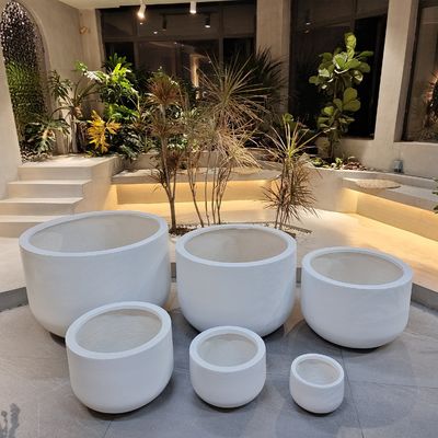 comprar Plantación de tierra lisa de fibra de arcilla con agujeros de drenaje online manufacture