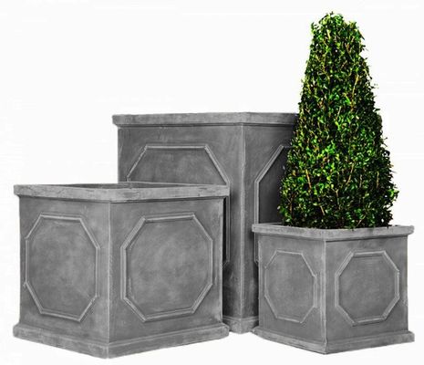 comprar Planteadores de flores, macetas, plantación de fibra de arcilla tallada a mano con acabado, diseño único tallado a mano. online manufacture
