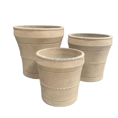 comprar 7-8 Años Tiempo de vida Maceta de flores de fibra de cemento Resistente a las heladas y duradera para ambientes interiores online manufacture