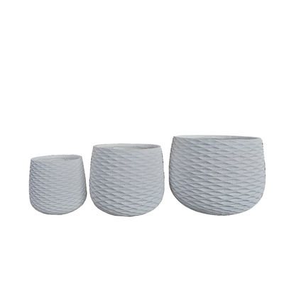 comprar Potes de cemento de fibra moderna resistentes a la helada y diseño de carácter para plantas online manufacture
