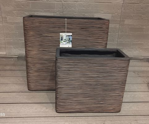 comprar Maceta de fibra de arcilla rectangular alta y estrecha, maceta elegante, moderna y duradera para plantas de interior/exterior, grande para suelo o colgante online manufacture