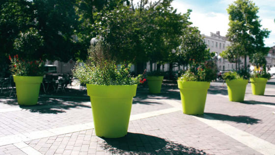 Puertas de flores de fibra de vidrio modernas y brillantes para decoración interior y exterior