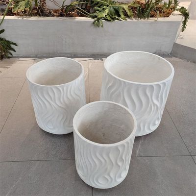 Planta de arcilla reforzada con fibra de 22 libras para plantas de flores y verdes