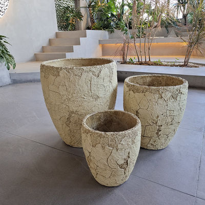 Planta resistente al hielo tallada a mano de estilo antiguo para plantas de flores / verdes