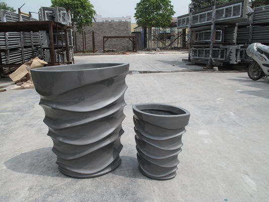 Modernas macetas de fibra de vidrio para la decoración de jardines interiores y exteriores