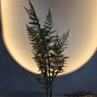 Palmeras artificiales de plástico verde para uso interior/exterior