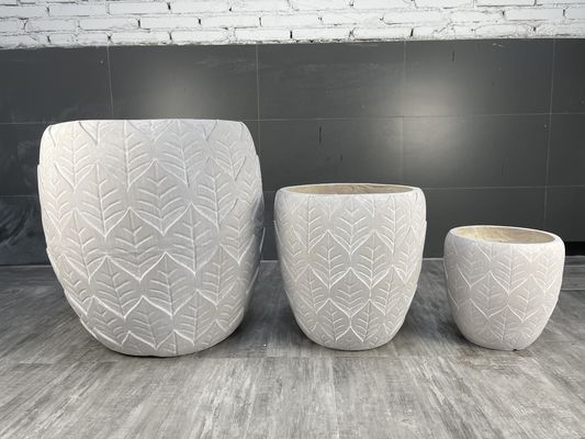 Planta de fibra de arcilla personalizada de 55 libras por conjunto con superficie de textura