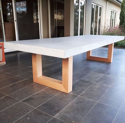 Muebles de hormigón para exteriores personalizados GRC Patio Jardín de la mesa del banco para la piscina