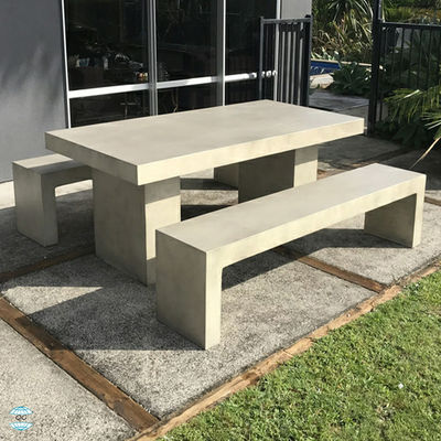 Muebles de hormigón para exteriores de GRC Moderno Simple Salón Rock Mesa de café