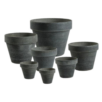 Pot de cemento de fibra de jardín duradero para resistencia al clima exterior