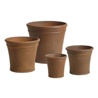Arcaico estilo de cemento plantaciones de macetas para la decoración exterior e interior