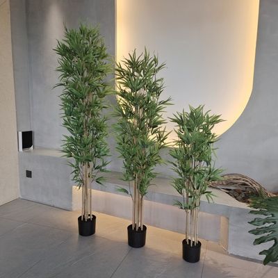 Árbol de bambú artificial X 7 Plantas de plástico resistentes a los rayos UV 120-180CM