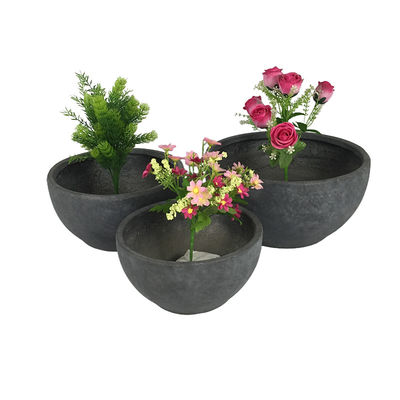 Diseño de carácter Planta de fibra de arcilla Planta de flores resistente a la helada Potes para decoración al aire libre