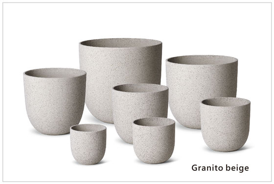 Bolsa de botes de flores de fibra de arcilla para decoración interior y exterior