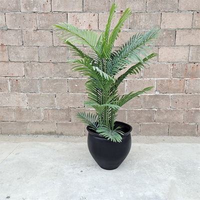 Fibra de arcilla de flor de maceta de tamaño pequeño Cuadro de plantación para jardín interior exterior